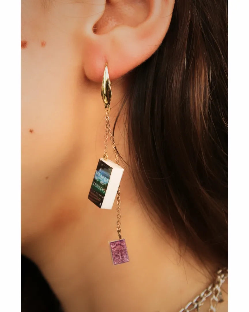 Custom Made Book Earrings