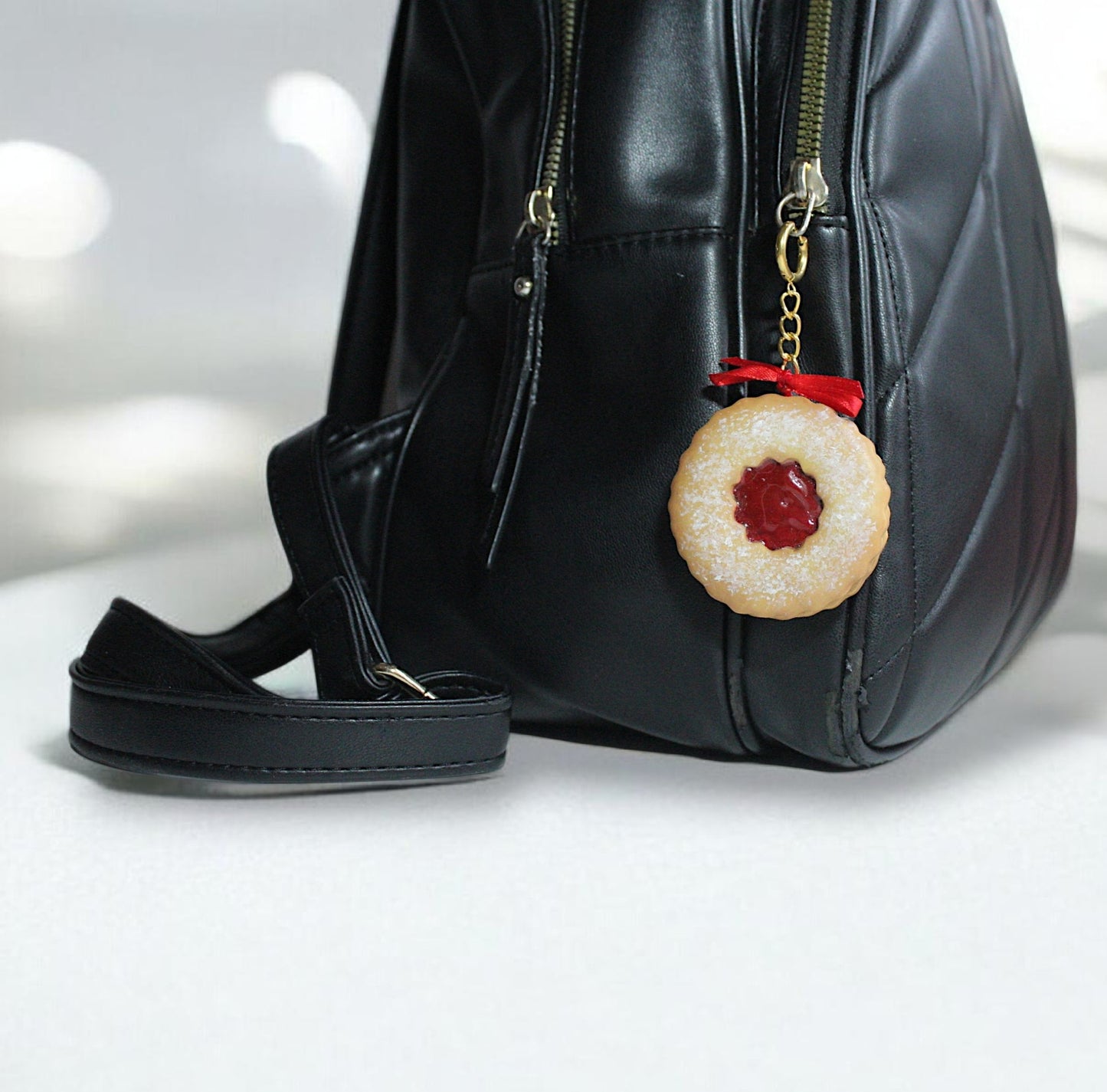 Strawberry Jam Cookie - Bag Charm