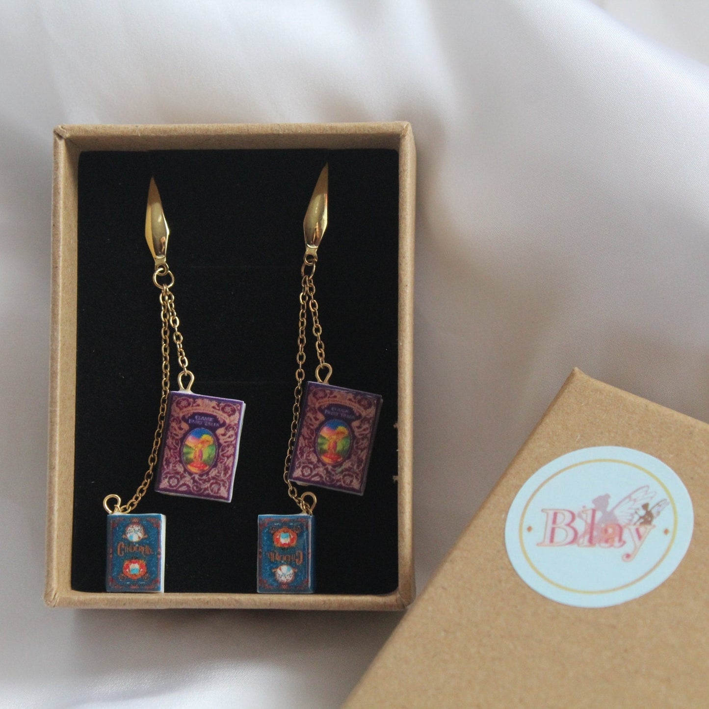 Custom Made Book Earrings