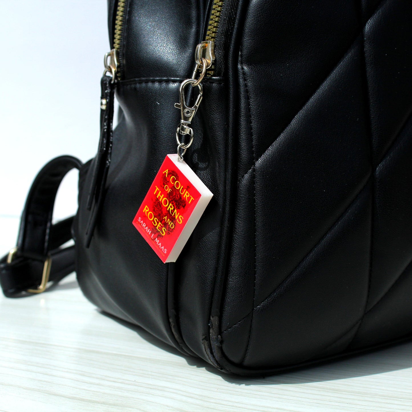 Miniature Book Bag Charm